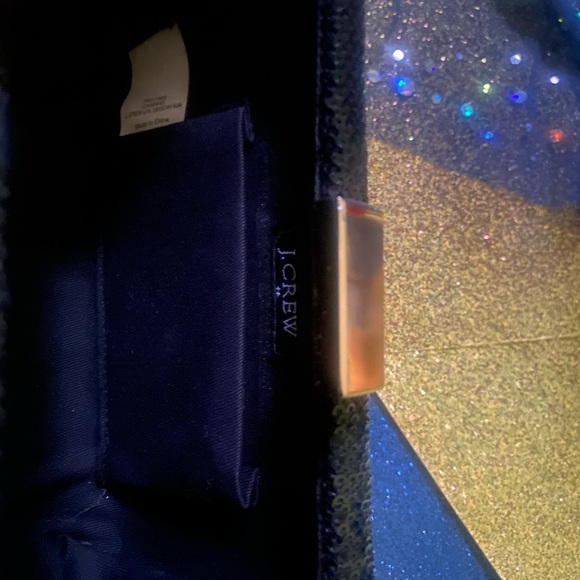 J.CREW GORG BLACK SEQUIN GOLD SHOULDER PARTY ELEGANT CLutch LUX RARE CLASSY EUC - Picture 12 of 12